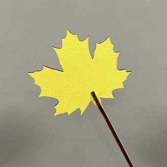 Топпер Кленовый лист желтый