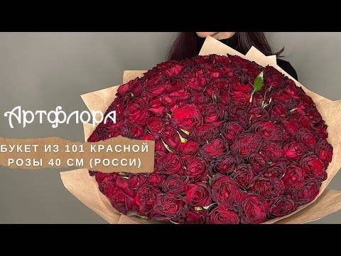 Embedded thumbnail for Букет из 101 красной розы 40 см (РФ)